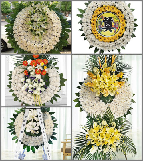 湖南永州祁阳县观音滩镇双龙村花圈速递